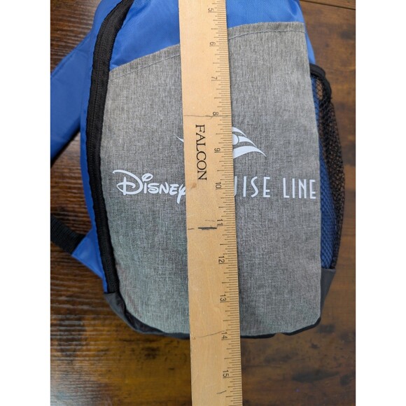 Disney Cruise Line Sling Shoulder Bag Backpack Crossbody Bag Blue Small - Picture 8 of 16